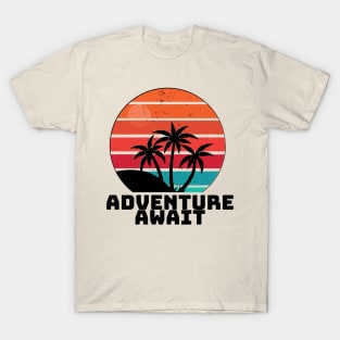 Retro Adventure Await T-Shirt